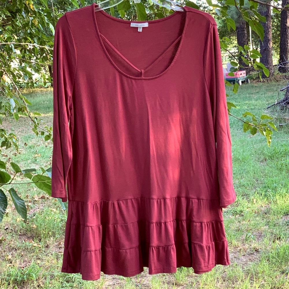 Ava James Long Baby Doll Shirt